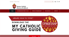 Desktop Screenshot of catholicstewardshiplubbock.org