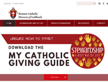 Tablet Screenshot of catholicstewardshiplubbock.org